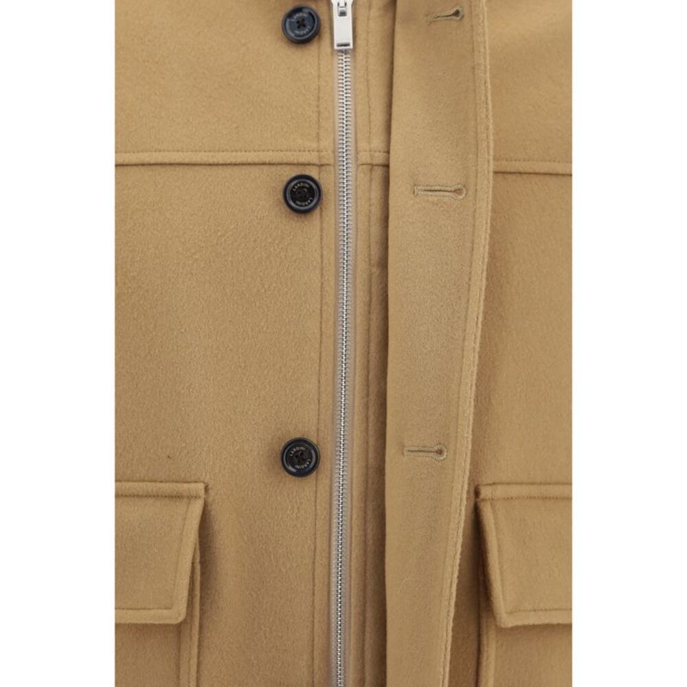 Lardini Men Buttoned Jacket With Ribbed Trims - Picture 3 of 3